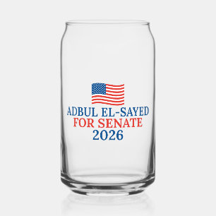 Abdul El-Sayed for Senate 2026 Election Can Glass
