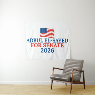 Abdul El-Sayed for Senate Michigan 2026 Election Tapestry