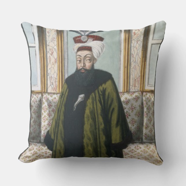 Abdul Hamid I (1725-89) Sultan 1774-89, from 'A Se Throw Pillow (Front)