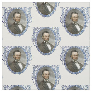 Abe Abraham Lincoln American Republican President Fabric