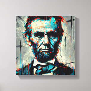 ABE LINCOLN 16TH U.S PRESIDENT 2 CANVAS PRINT