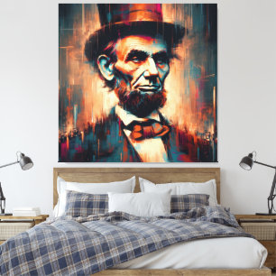 ABE LINCOLN 16TH U.S PRESIDENT 9 CANVAS PRINT