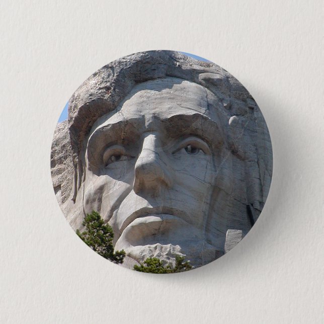 Abe Lincoln 2 Inch Round Button (Front)