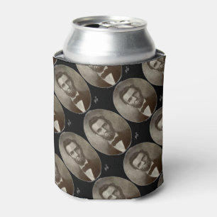 Abe Lincoln American President Vintage Portrait US Can Cooler