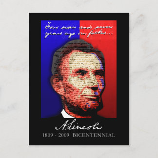 Abe Lincoln - Bicentennial Postcard