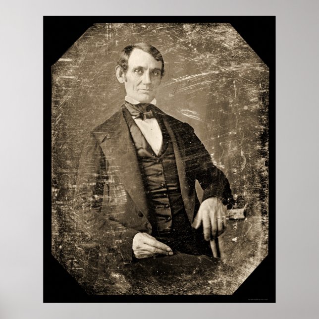 Abe Lincoln Daguerreotype 1846 Poster (Front)