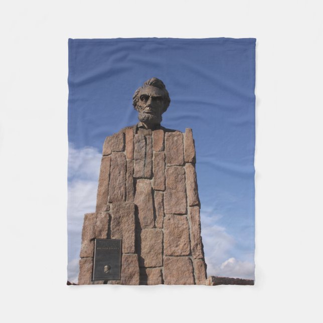 Abe Lincoln Fleece Blanket (Front)
