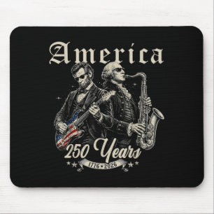Abe Lincoln Founding Father Playing Guitar Mouse Pad