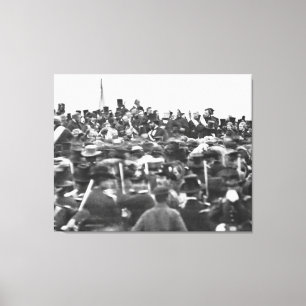 Abe Lincoln Gettysburg Address: End of Civil War Canvas Print
