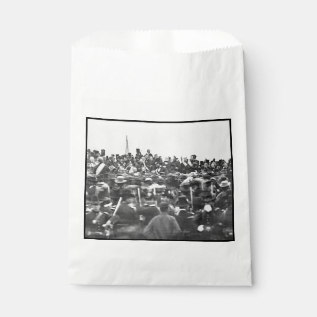 Abe Lincoln Gettysburg Address: End of Civil War Favour Bag (Front)