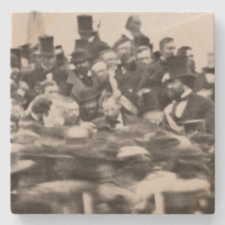 Abe Lincoln Gettysburg Address: End of Civil War Stone Coaster