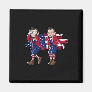 Abe Lincoln Griddy American Flag 4th Of July  Magnet