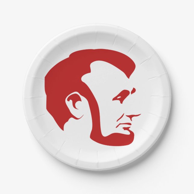 Abe Lincoln Paper Plates (Front)