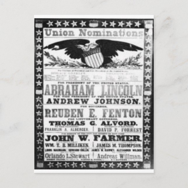 Abe Lincoln Postcard (Front)