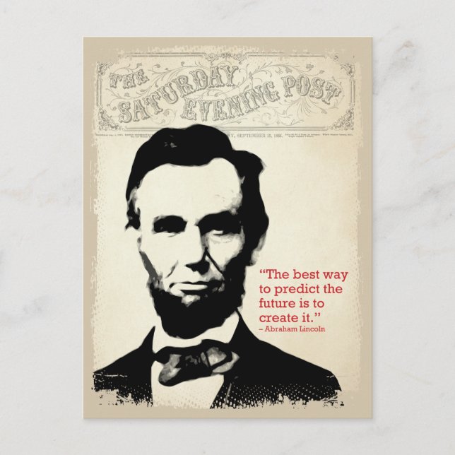 Abe Lincoln Quote Postcard (Front)