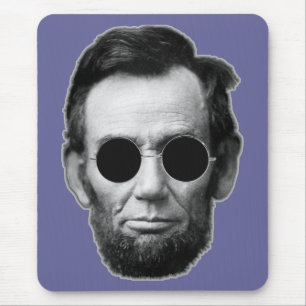 Abe Linoln and Cheap Sunglasses Mouse Pad