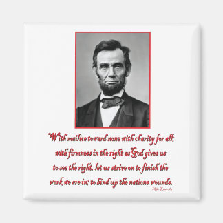 Abe-Malice-toward-none Magnet