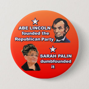 Abe & Sarah 3 Inch Round Button