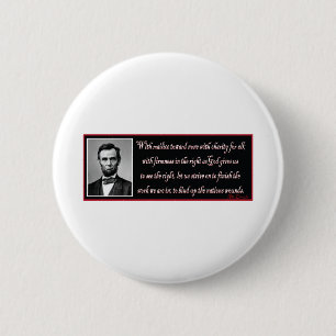 Abe-With-Mailce-Toward-None 2 Inch Round Button