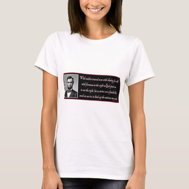 Abe-With-Mailce-Toward-None T-Shirt (Front)