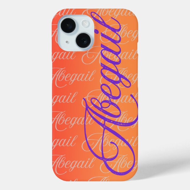 Abegail Repeating Name Pattern  Case-Mate iPhone Case (Back)