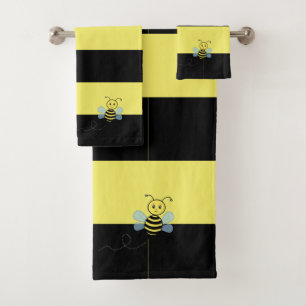 Abeille à rayures noires et jaunes