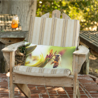 Abeille avec Coussin à fleurs de pollen extérieur
