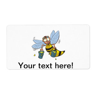 Abeille de bande dessinée de miel