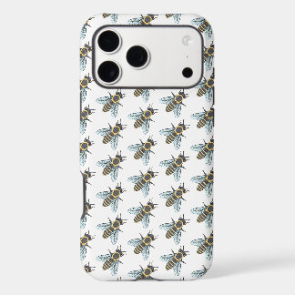 Abeille de miel (blanche) - Coque iPhone (16 Pro M