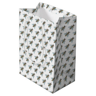 Abeille de miel (blanche) - Sac cadeau
