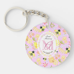Abeille de miel rose