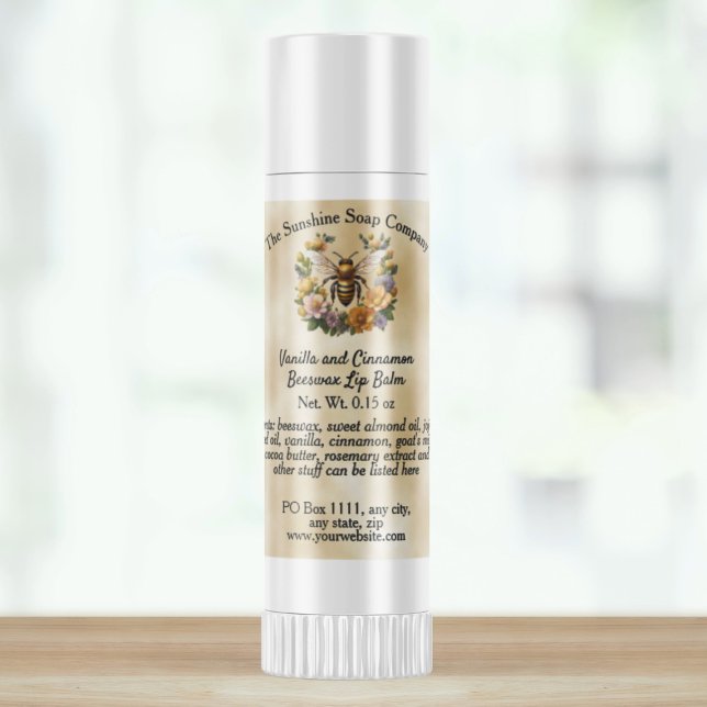Abeille de miel sur le Étiquette de métro de balme (Créateur téléchargé)