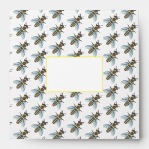 Abeille - Enveloppe Carrée