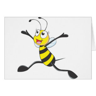 Abeille femelle joyeuse