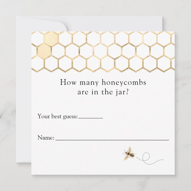Abeille moderne Combien de peignes de miel carte (Devant)