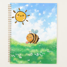 Abeille Occupée Sous le Ciel Bleu