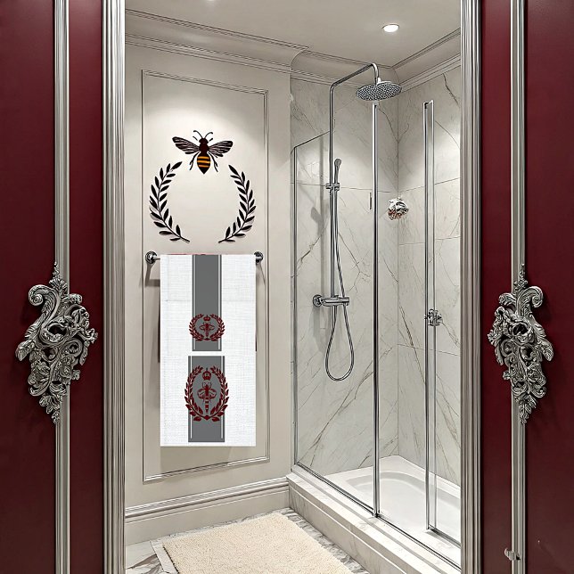 Abeille royale grise et rouge rayée (Créateur téléchargé)