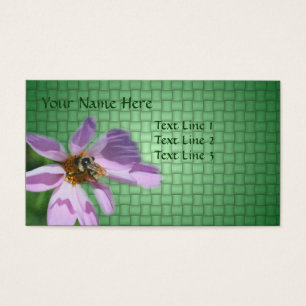 Abeille Sur La Fleur De Cosmos Rose