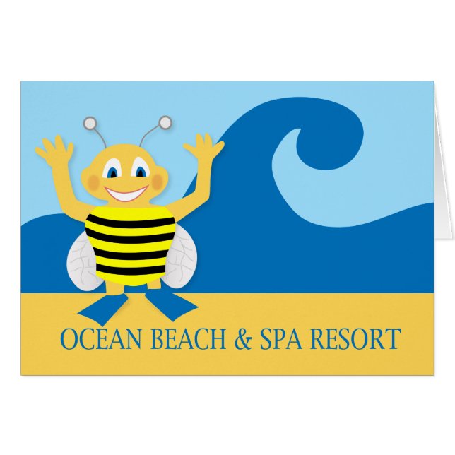 Abeille sur la plage (Devant horizontal)