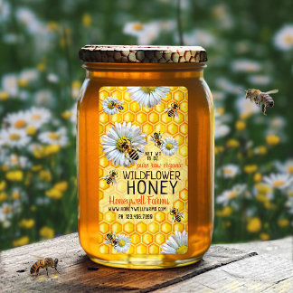 Abeilles de miel Apiary Fleur sauvage Miel abeille