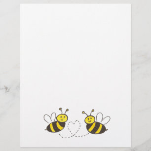 Abeilles de miel avec prospectus cardiaque