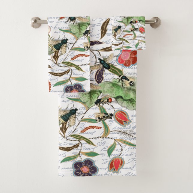 Abeilles et fleurs Vintages (En situation)