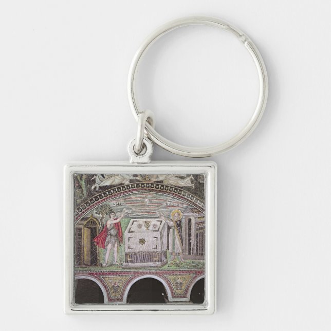 Abel and Melchisedech offering at the Altar Keychain (Front)