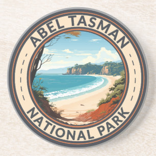Abel Tasman National Park New Zealand Travel Retro Coaster