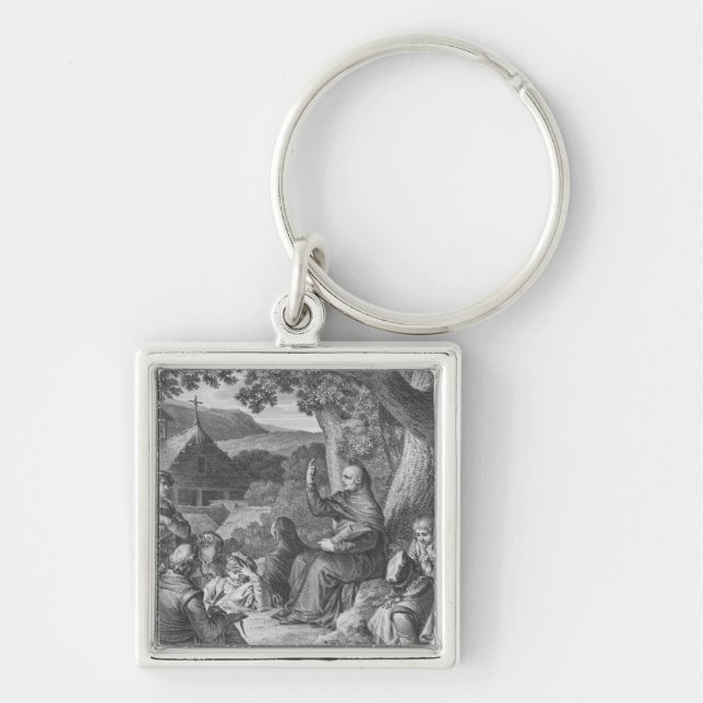 Abelard lecturing in the deserted Champagne Keychain (Front)