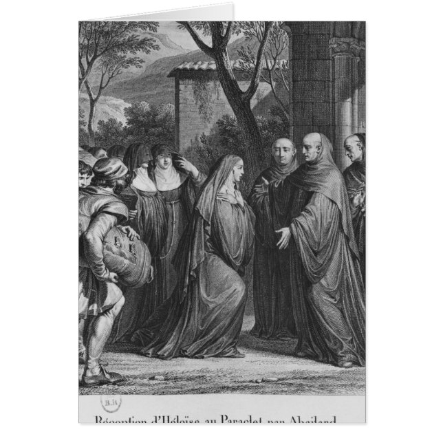 Abelard welcoming Heloise at Paraclete (Front)