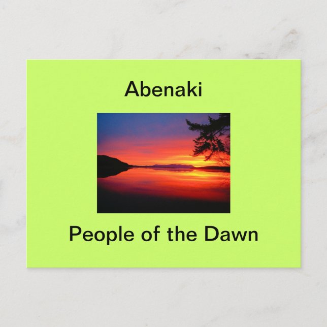 Abenaki - People of the Dawn: Postcards (Front)