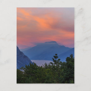 Abendstimmung am Gardasee Postcard