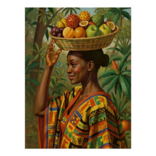 “Abeni”, Her Own Fruit – Black History Celebration Poster