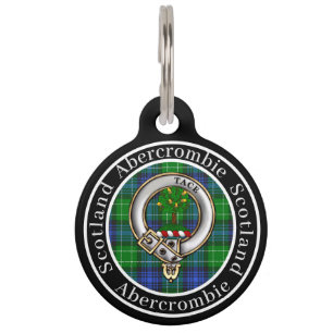 Abercrombie Badge & Tartan Personalized People Pet Tag